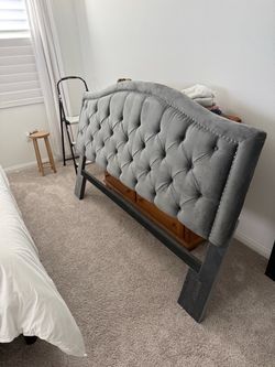 Upholstered Suede Headboard King/Cal King