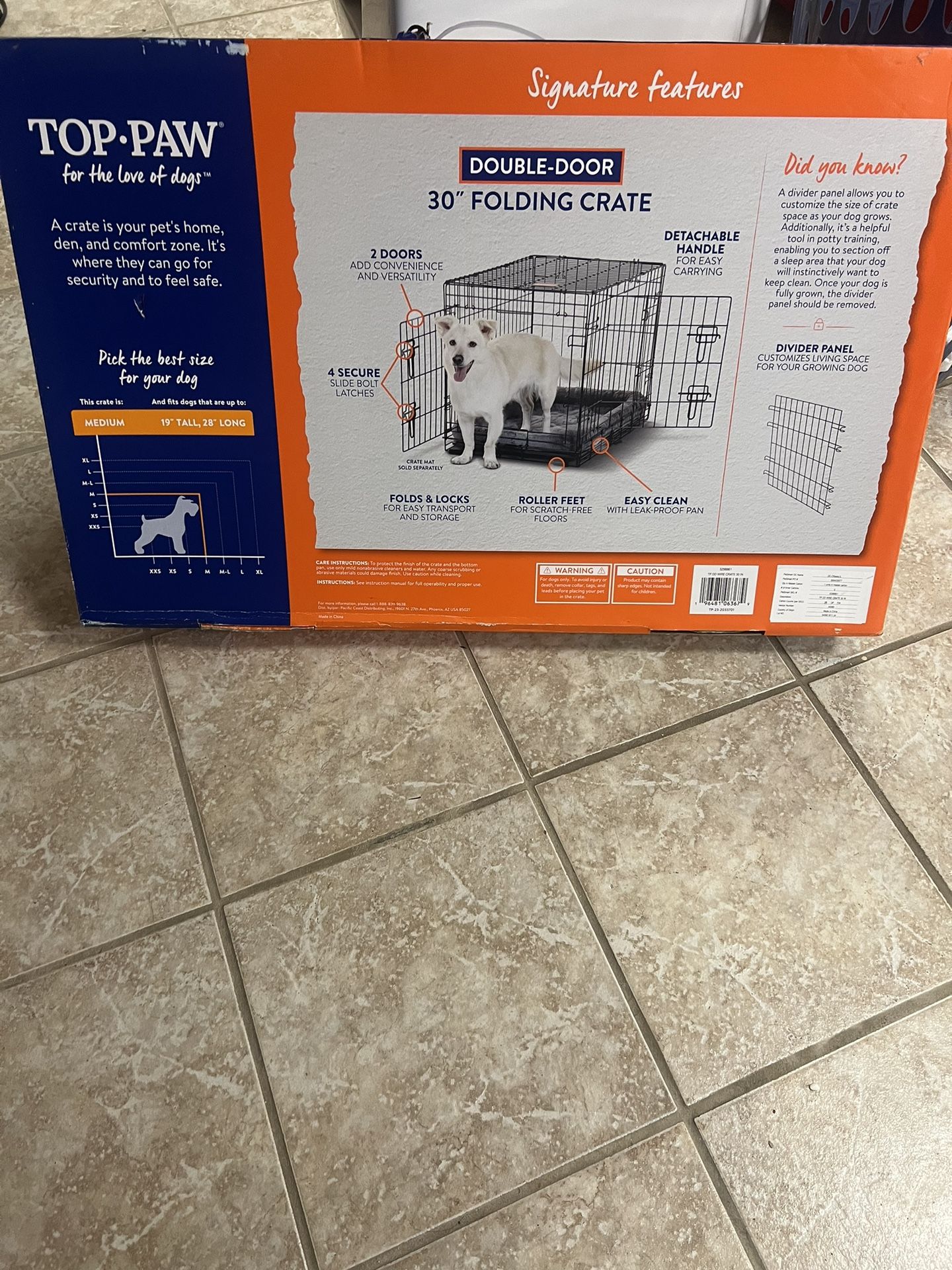 Dog Crate With Divider