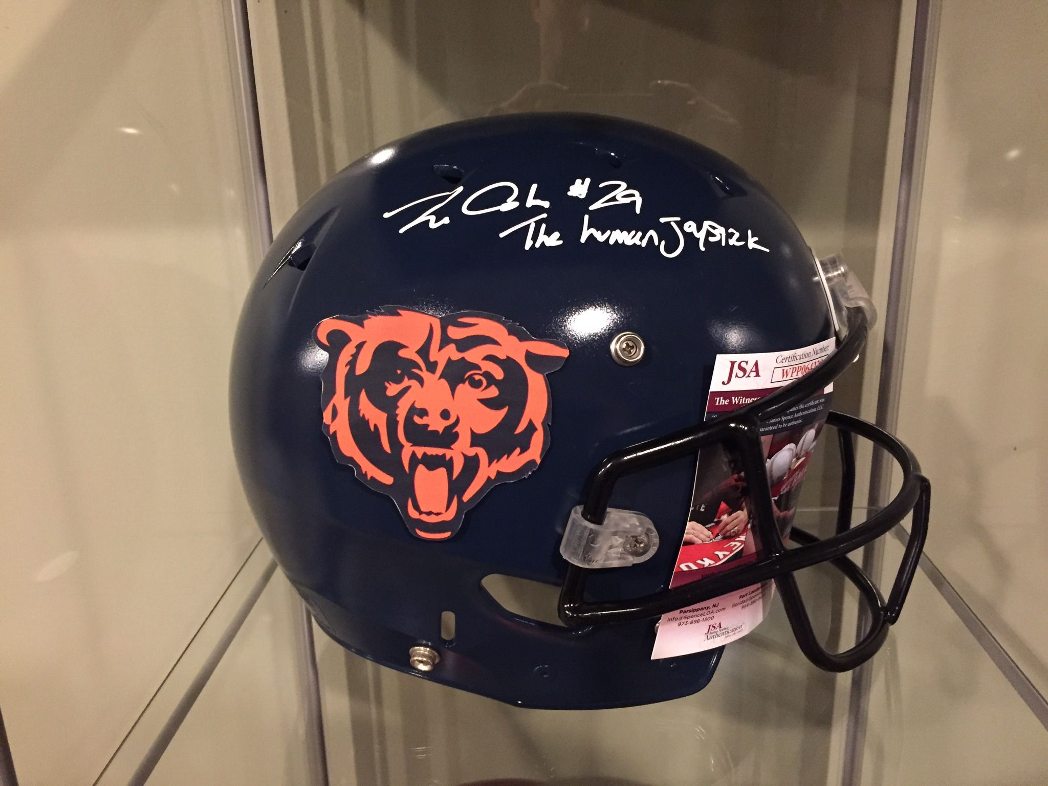 Chicago Bears Autographed Tarik Cohen Helmet