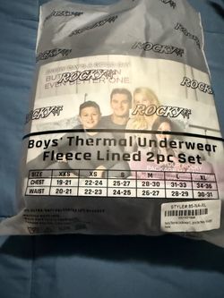 Rocky Boys' Thermal Underwear Fleece Lined 2pc Set