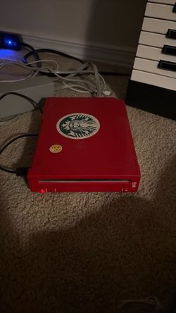 Red wii with GameCube ports