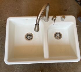 Used Kohler kitchen sink & faucet