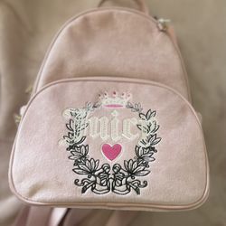 Pink Diamond Velour Juicy Couture Backpack