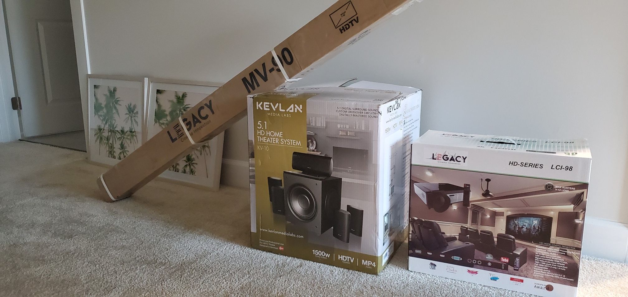 IN HOME PROJECTOR SETUP MSRP-$4,356