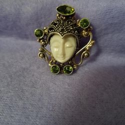 Saken Goddess Silver Hand Crafted Ring