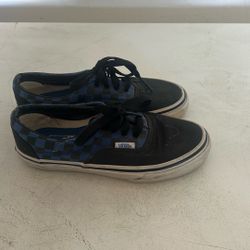 Vans - Blue And Black Checkered Kids Size 13.5