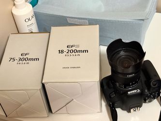 Canon 800D + 3 Lenses – Excellent Condition