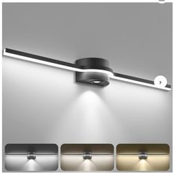 SOLFART Modern 40 inch Black Bathroom Light Fixture, 