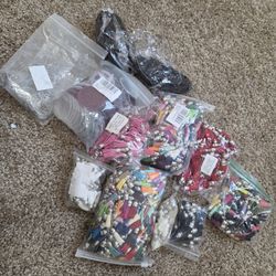 Huge Crafting Lot: Keychain Hardware, Tassels, & Acrylic Blanks for Vinyl/Cricut