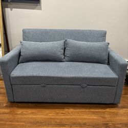 Like New Pull-out Sleeper Loveseat Sofa Couch  1 Yr Old , Needs To Go Asap Need The Room 