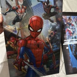 Marvel , Spider Man & Bat Man Wall Decor