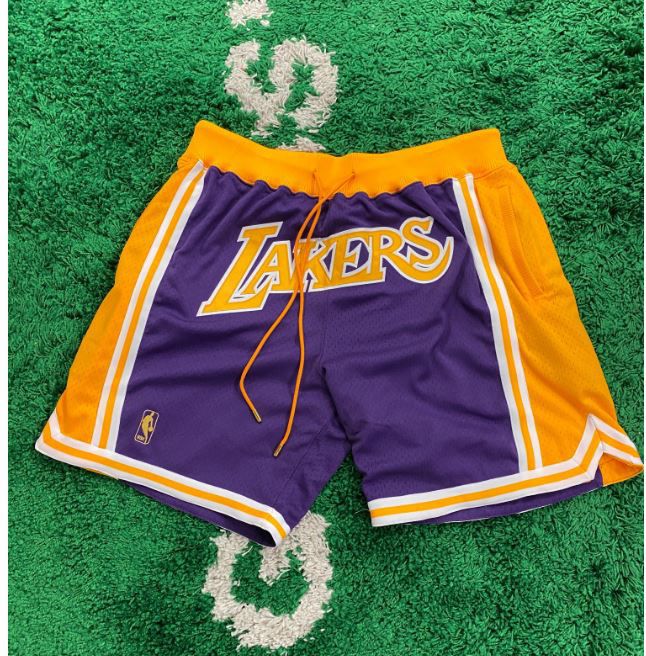 Mitchell & Ness Lakers Basketball Short in Purple for Men