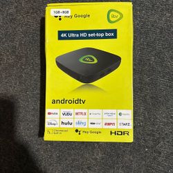 Android TV 4K Ultra HD set-top Box. 