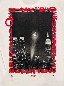 Jordan x Awake NY 5 Borough Tee White Size XL Brand New