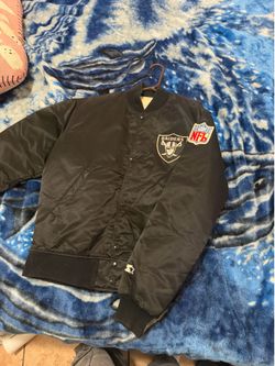 Vintage raiders bomber jacket