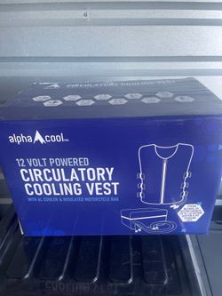 AlphaCool 12V Powered Circulatory Cooling Vest w/ 6L Cooler New