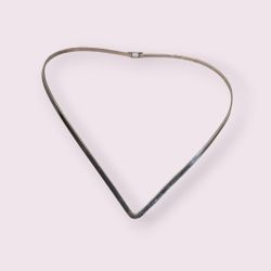 Sterling silver v necklace 