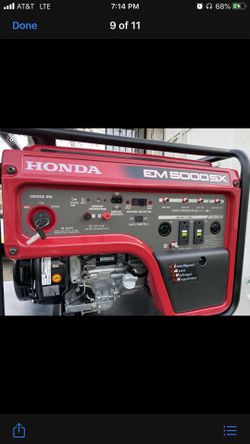 Generador 5000 watts nuevo original de Honda con tres años de garantía por honda company $ 1,799.00