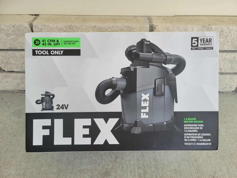 Flex 24v Cordless Wet/Dry Vacuum -BRAND NEW