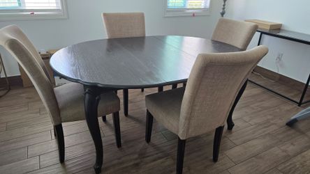 Modern Black French Provincial Style Table