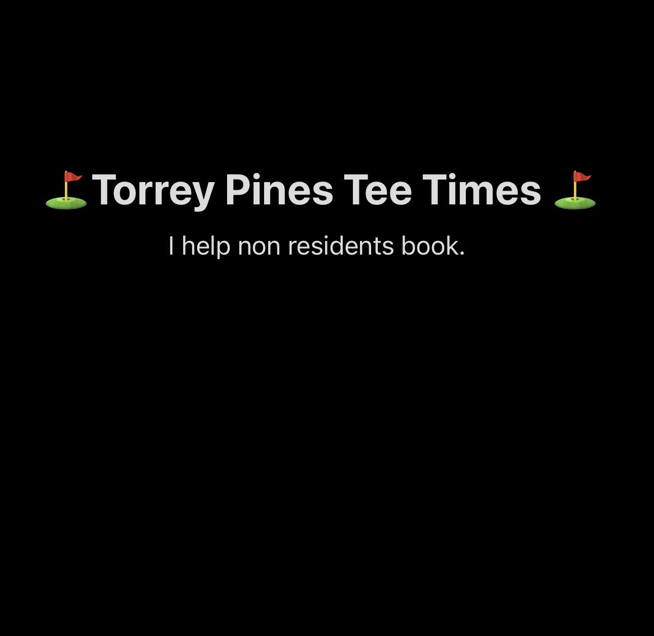 Torrey Pines Golf Tee Times