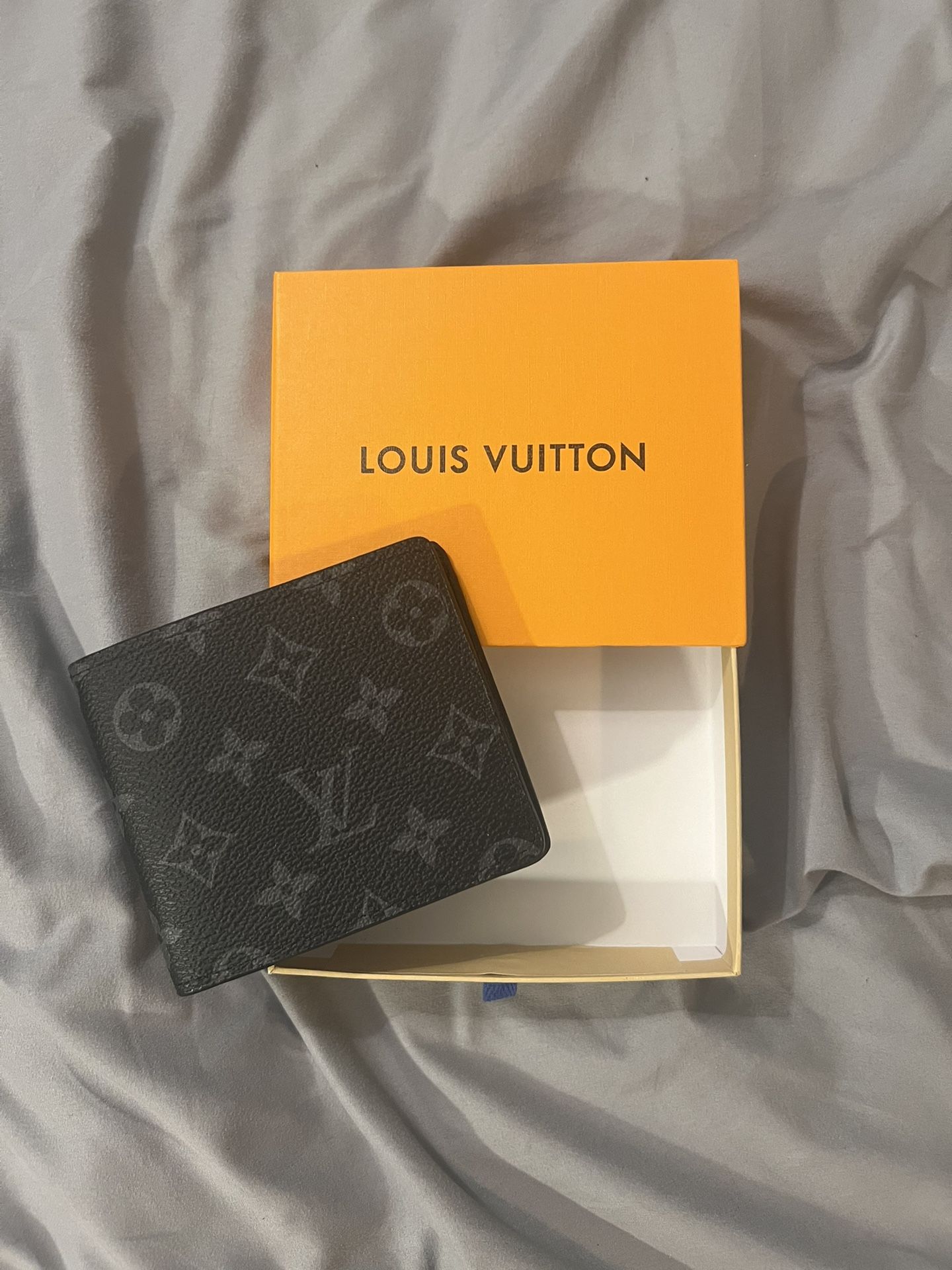 Louis Vuitton Black Monogram Wallet Triple Gate Fold