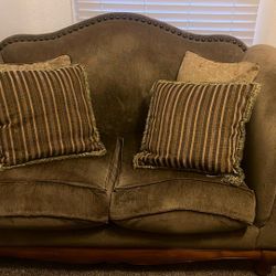 Vintage Green Sofa