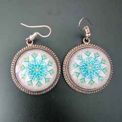 Snowflake Design Earrings