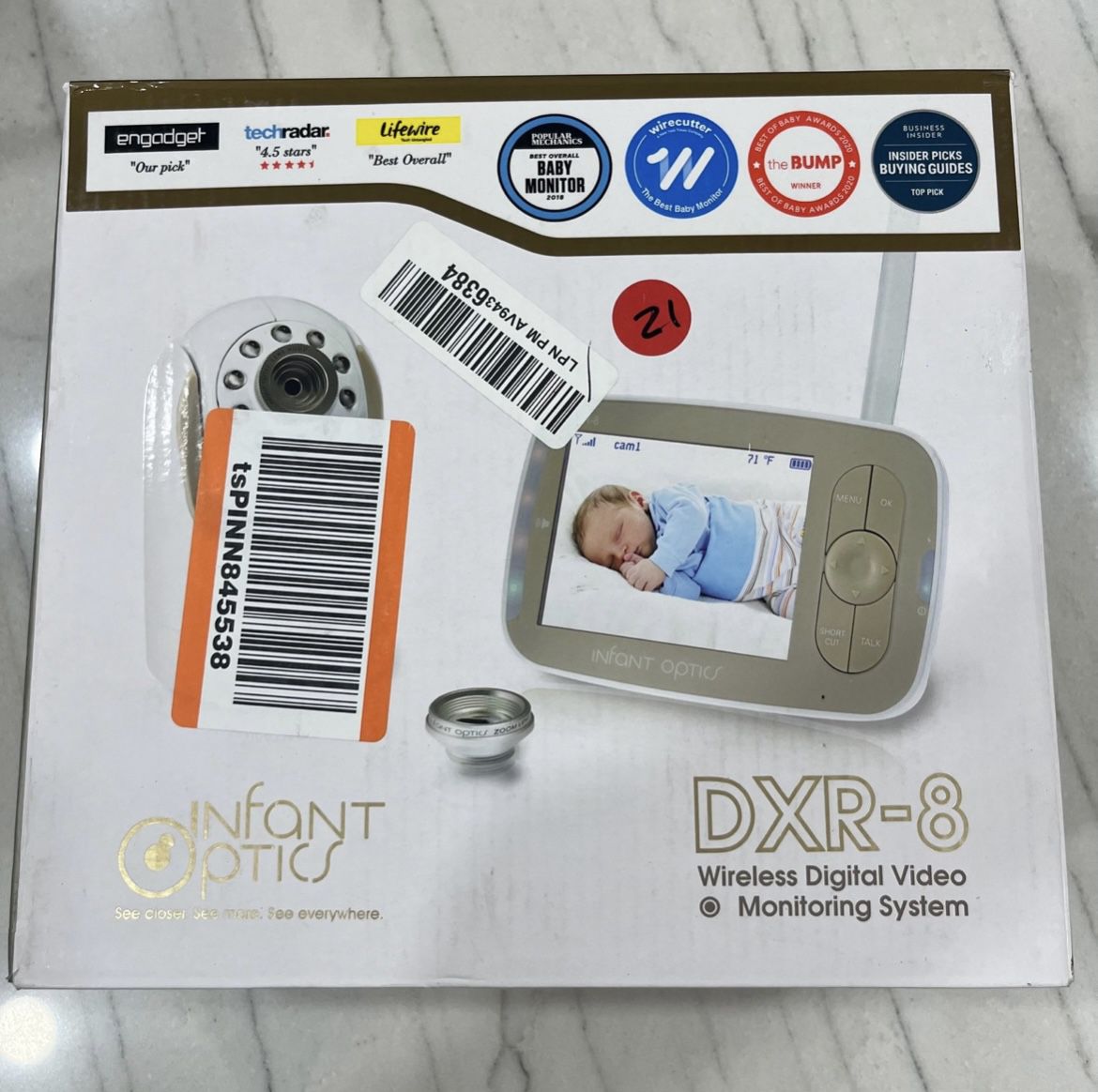 Infant Optics DXR-8 480p Video Baby Monitor