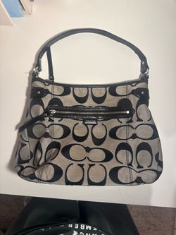 Black and Gray Coach bag