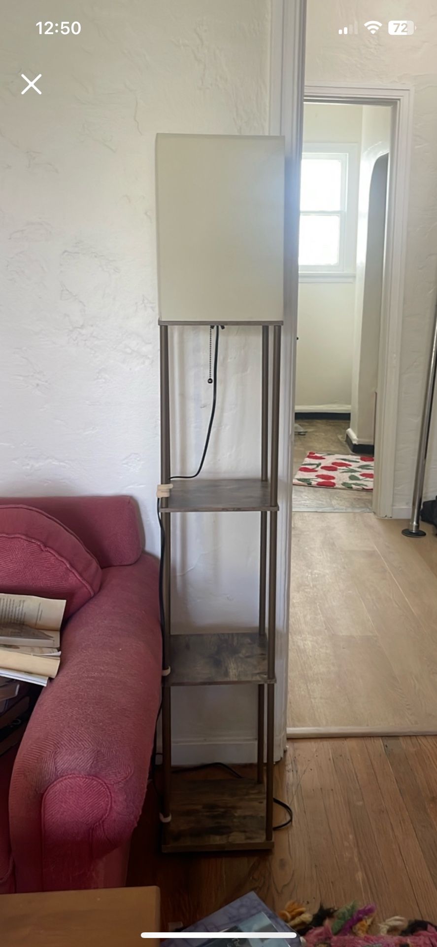 Floor Lamp With Built In Shelves