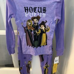 Girls’ Hocus Pocus Long Sleeve Pajamas Set Size 4 , 6, 8 , 10