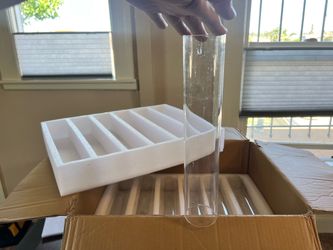 19 Tall Glass Hurricane Candle Holders