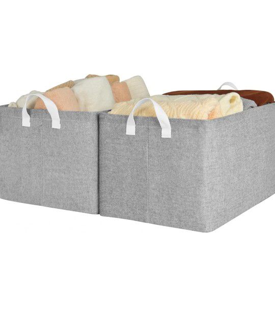 Storage Bins, Fabric Storage Bins for Shelves, Extra Large Storage Baskets