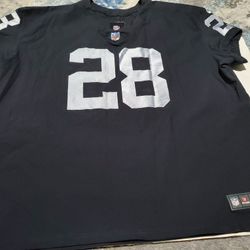 Nike Raiders Authentic On Field Player Jersey Jacobs #28 Size 60 4XL 57NM-OREH