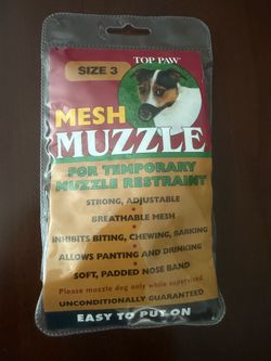 Top Paw Mesh Dog Muzzle (Size 3)