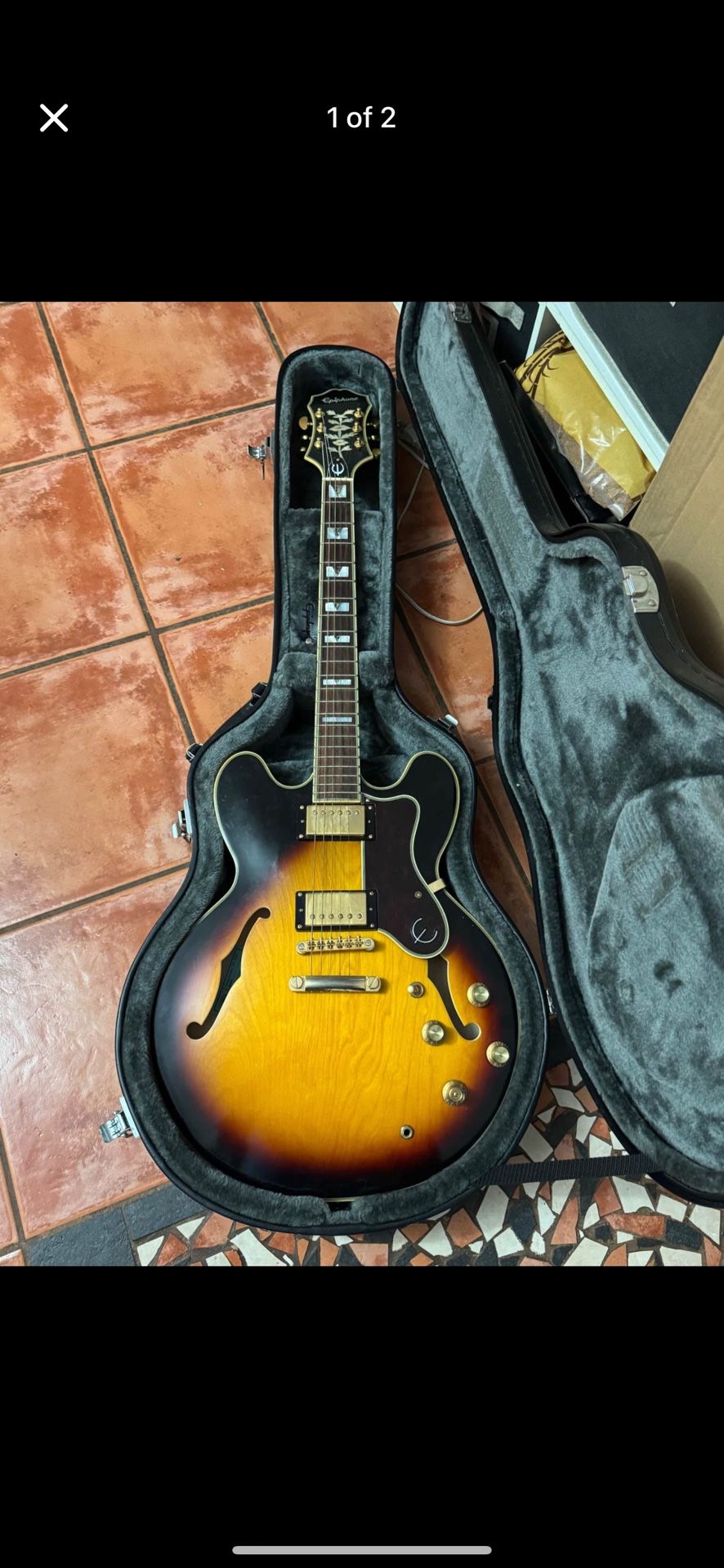 Epiphone Sheraton 2 Pro Semi-Hollowbody Electric Guitar with case