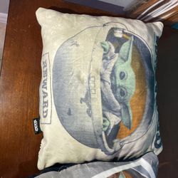 2 Baby Yoda Pillows