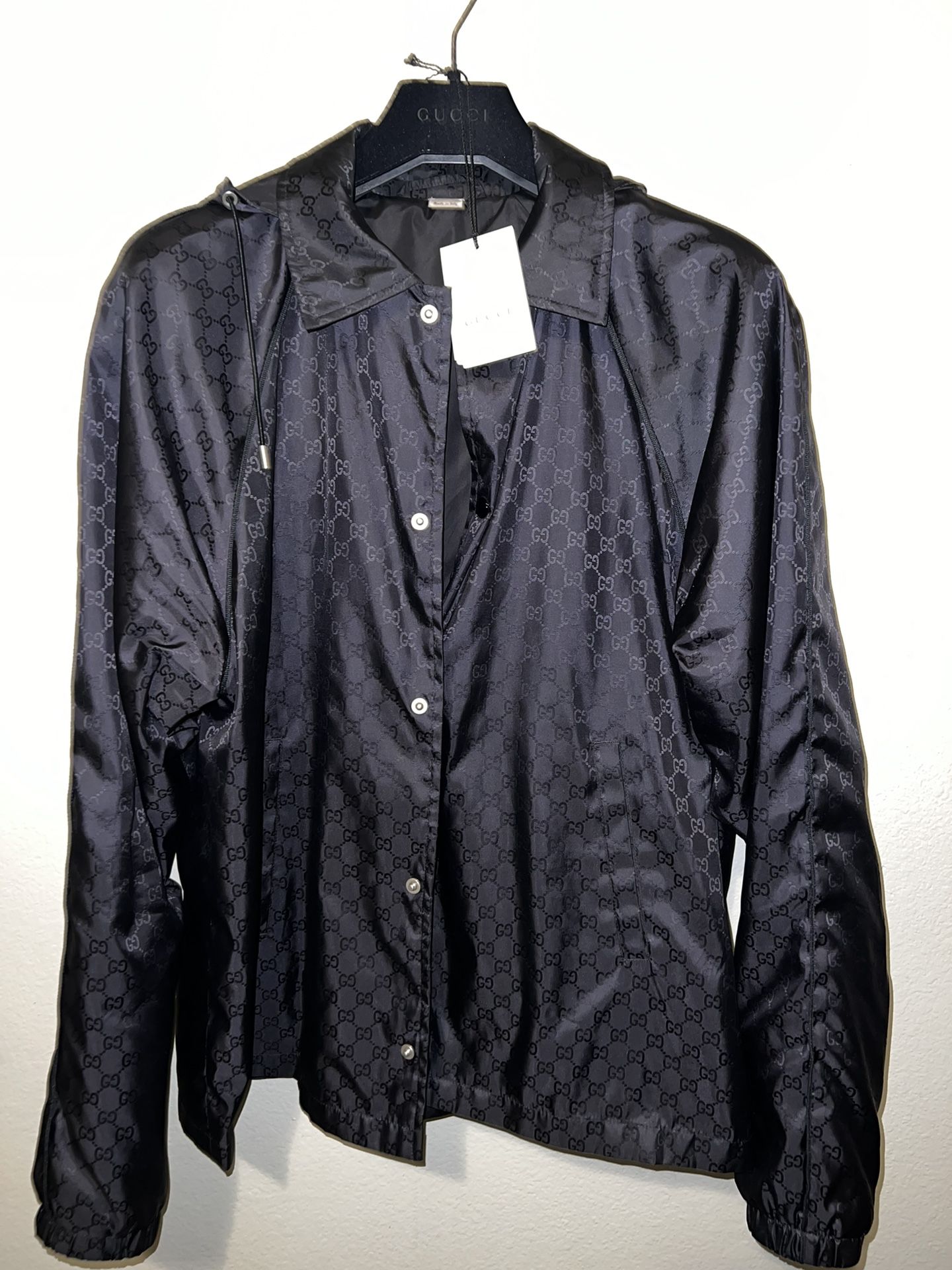 Black Gucci GG Jacquard Windbreaker