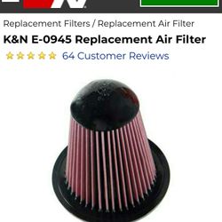 K & N E-0945 Replacement Air Filter For Sale