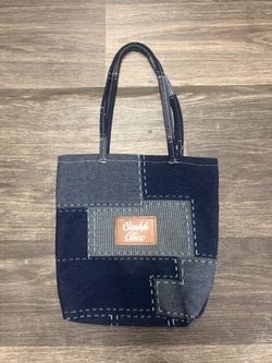 Cashh Clicc Denim Patchwork Tote Bag