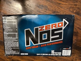 Nos Zero energy drinks new box