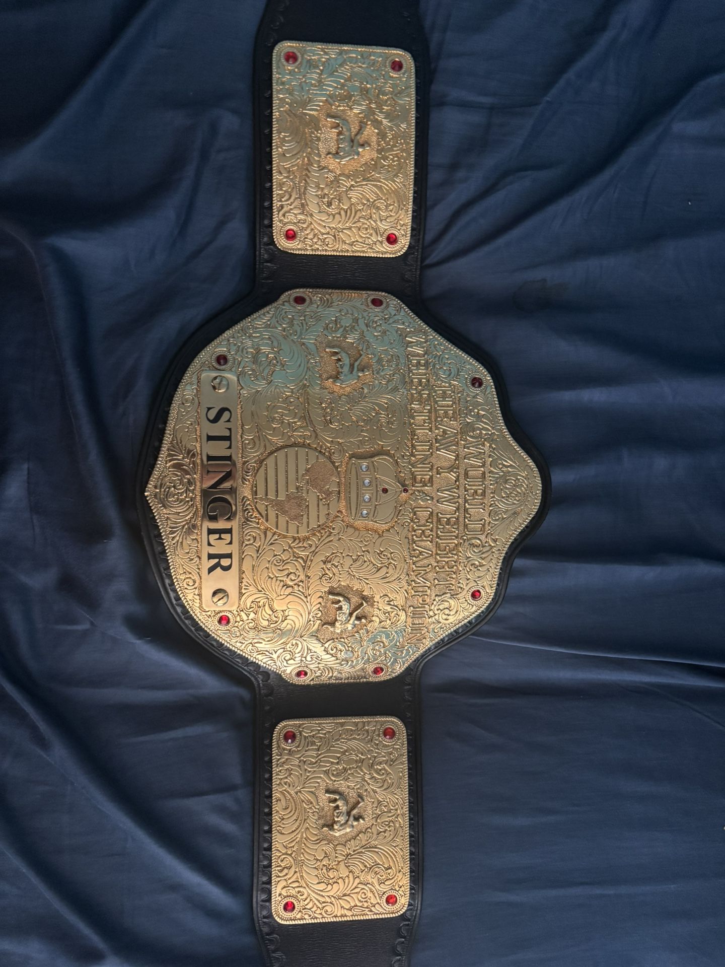 BIG GOLD WWE BELT RELEATHERED)