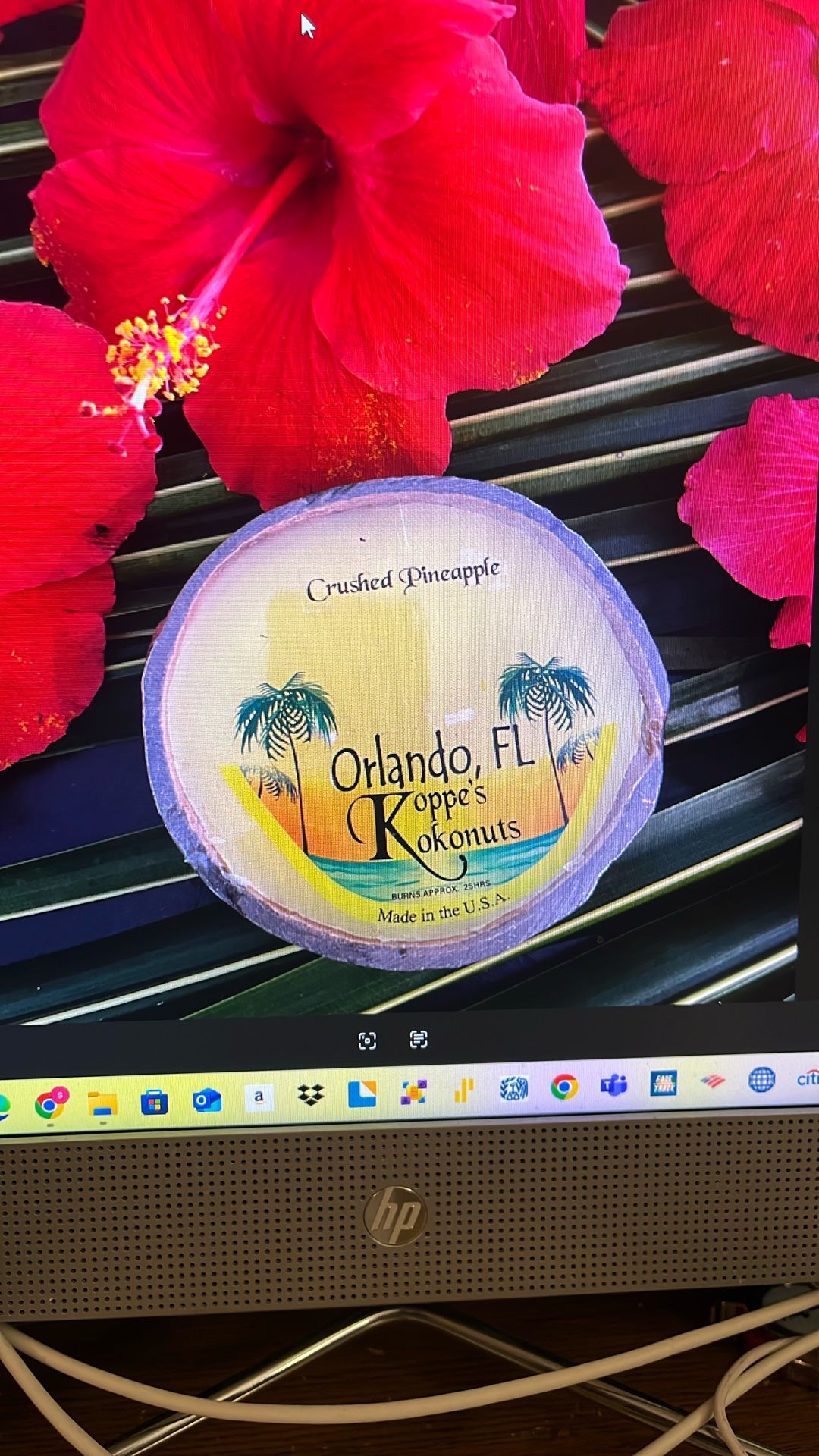 Scented coconut shell Candle