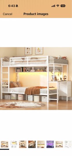 Twin over twin bunk bed