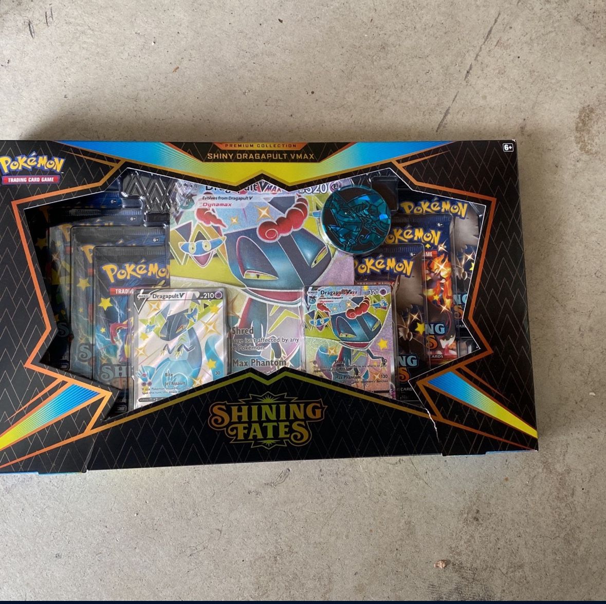 Pokemon Shining Fates Premium Collection Dragapult Sealed Box