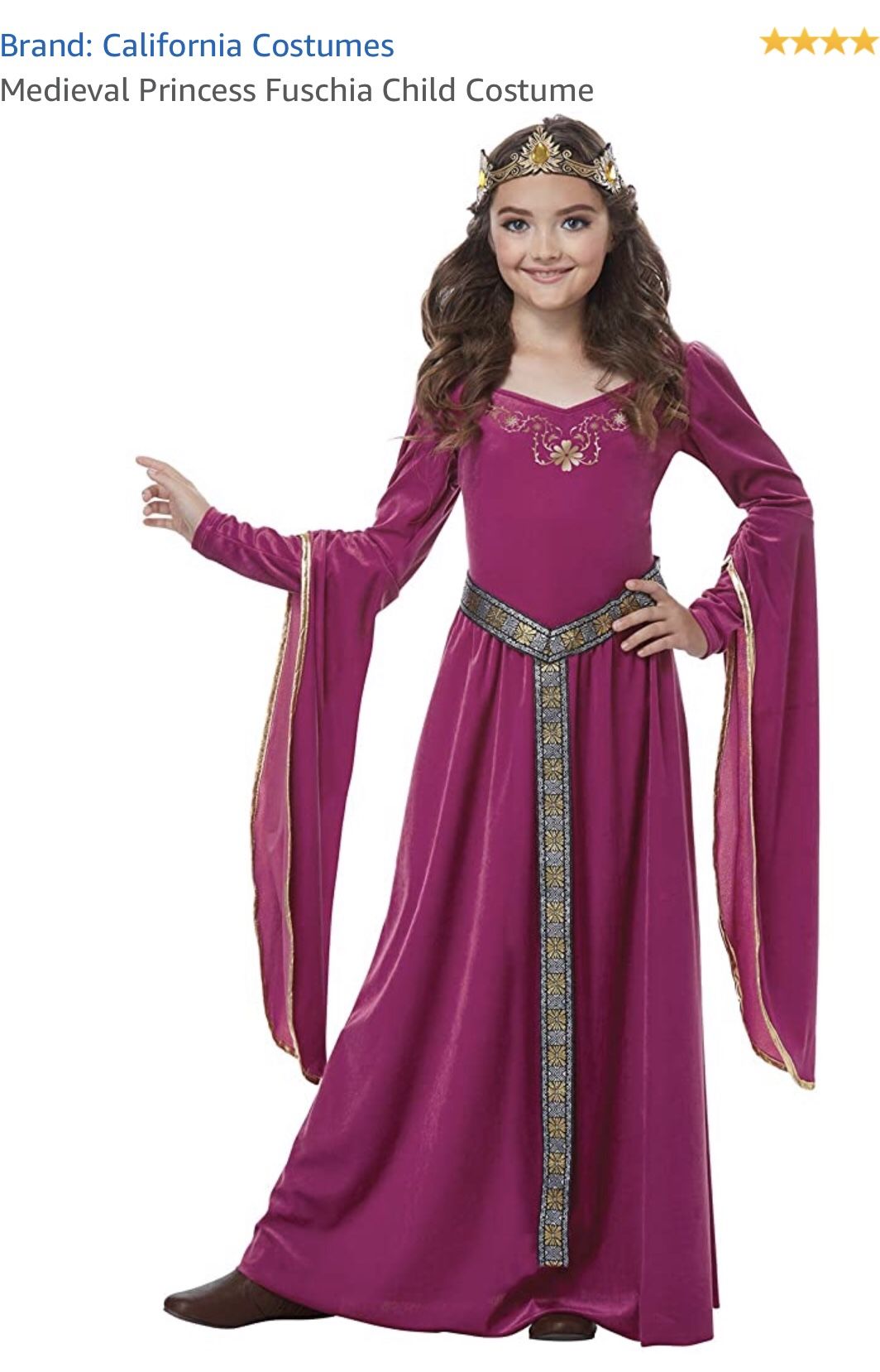 Medieval princess costume