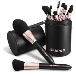 Set de brochas de maquillaje Silkpuff 15 piezas profesionales,