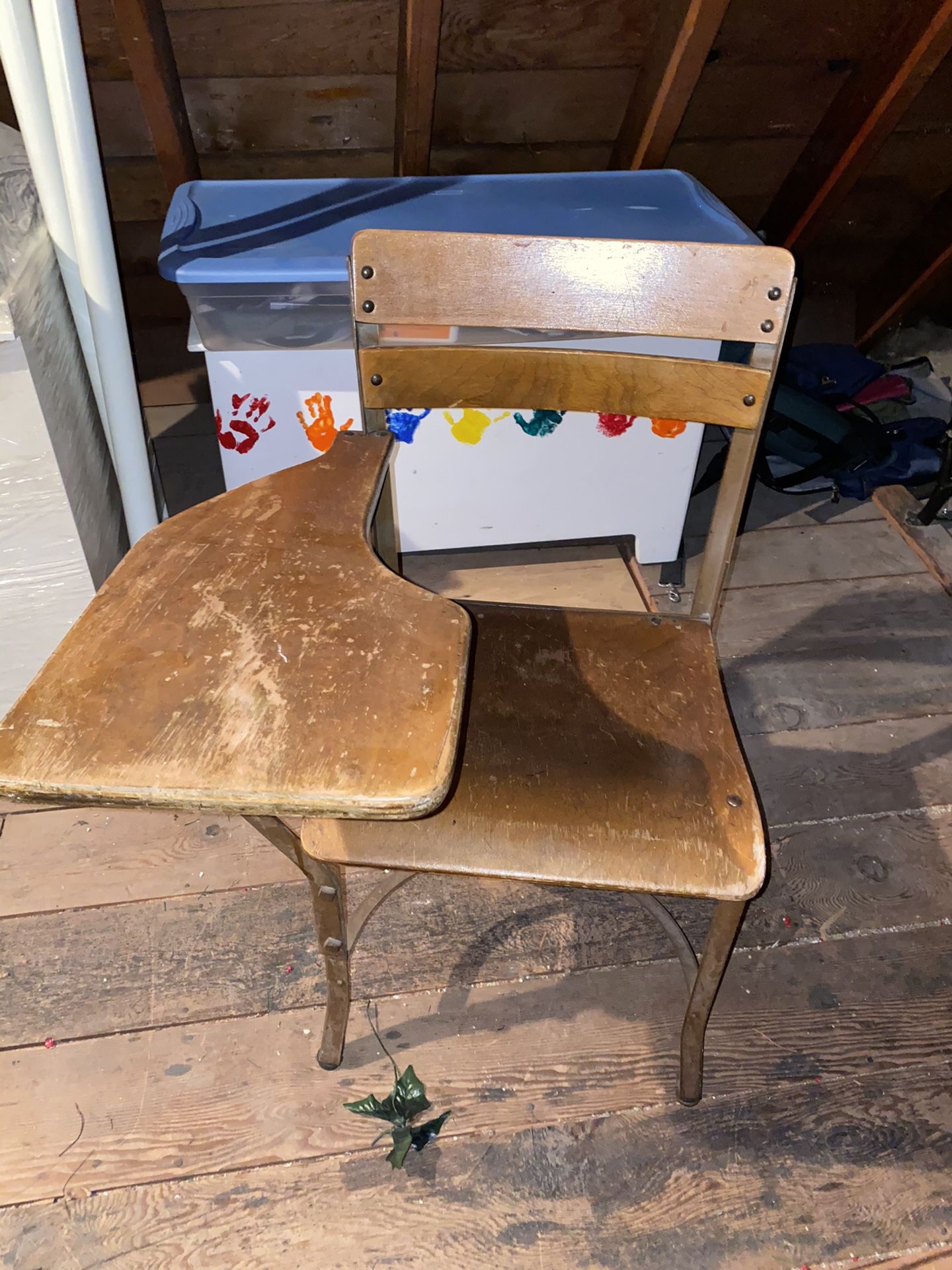 Antique Vintage School Desk