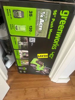 16” electric mower